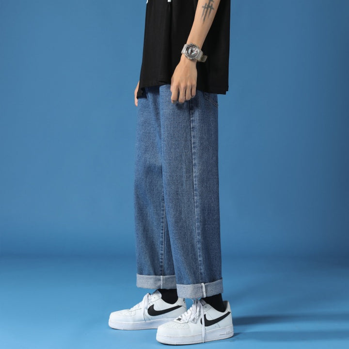 Jeans Lune London taille haute pour hommes coupe relaxed-fit
