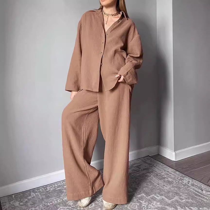 Women Relaxed Fit Coordinated Structured Chic Set