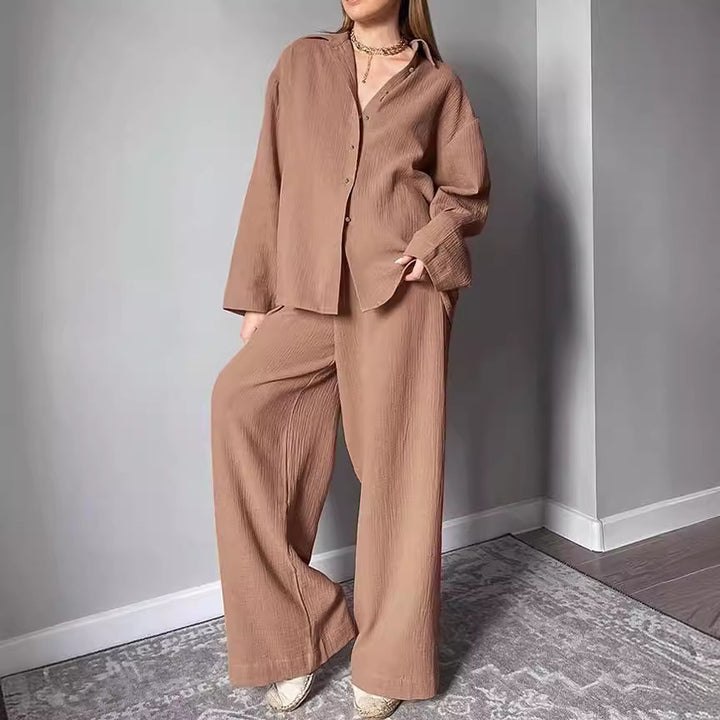 Women Relaxed Fit Coordinated Structured Chic Set