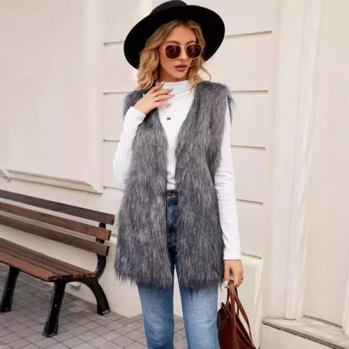 Ladies High Quality Faux Fur Jacket Lune London