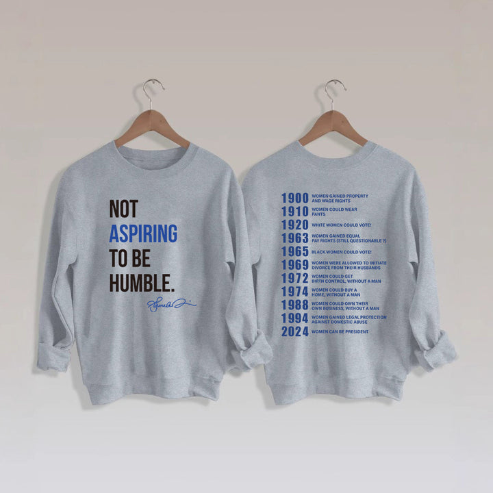 Sweat-shirt pour femmes avec lettrage inspirant et motif historique Chic & Stil