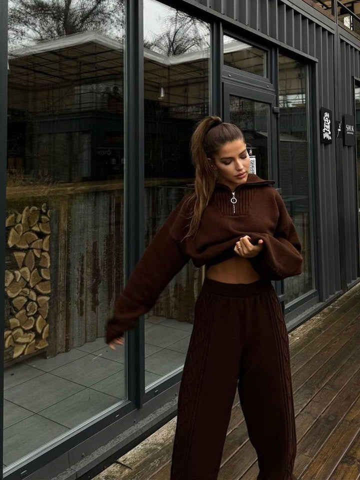 Lune London women's knit sweater and leisure pants set