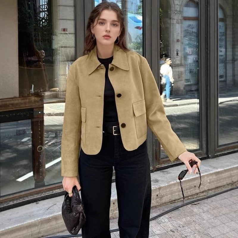 Women Suede Blazer Lune London