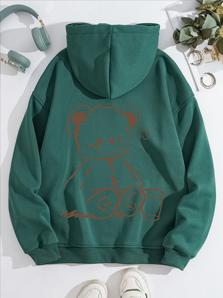 Women's Hoodie with Casual Bear Design Chic & Stil