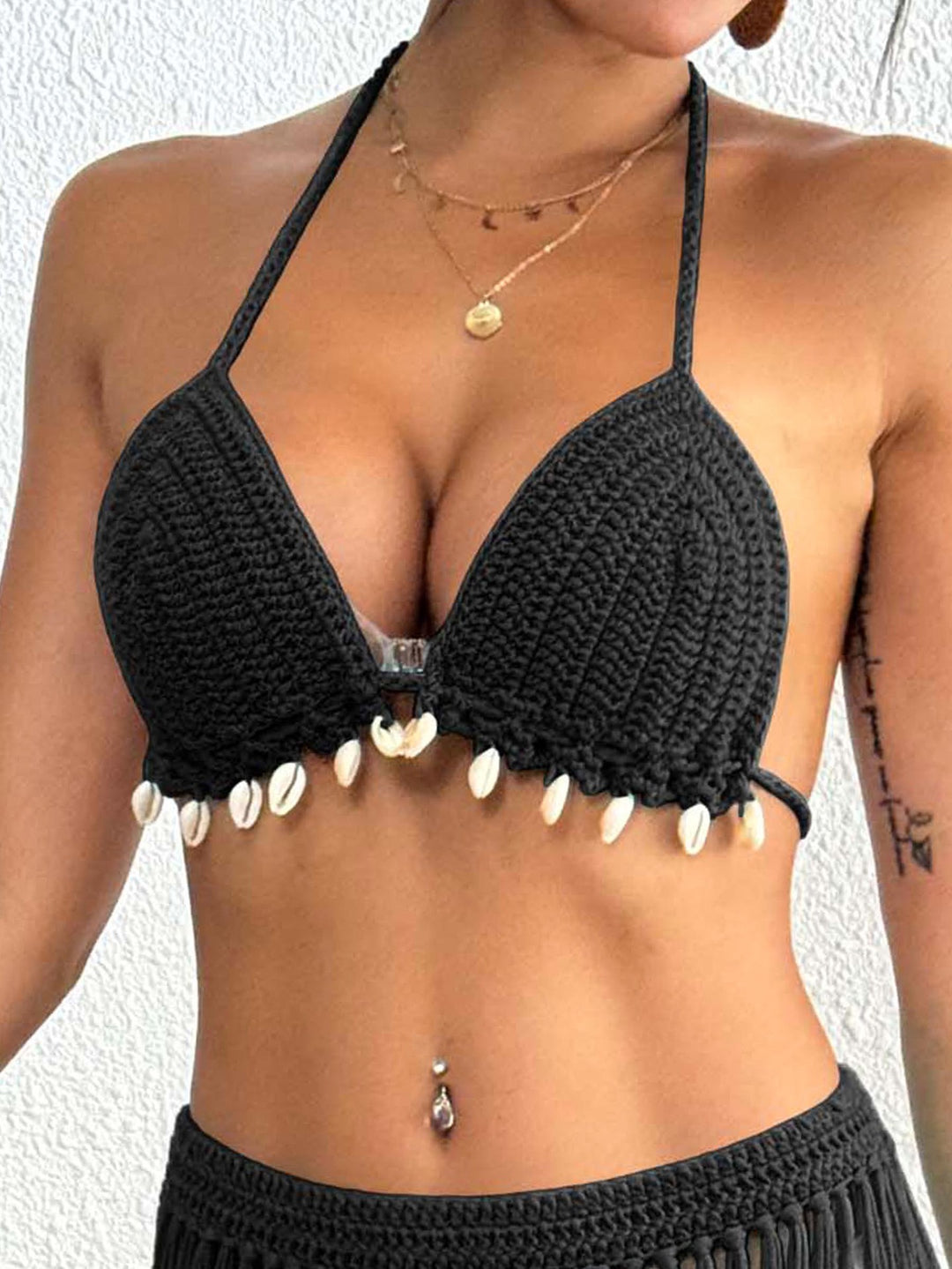 Fringe crochet bikini set for women Lune London