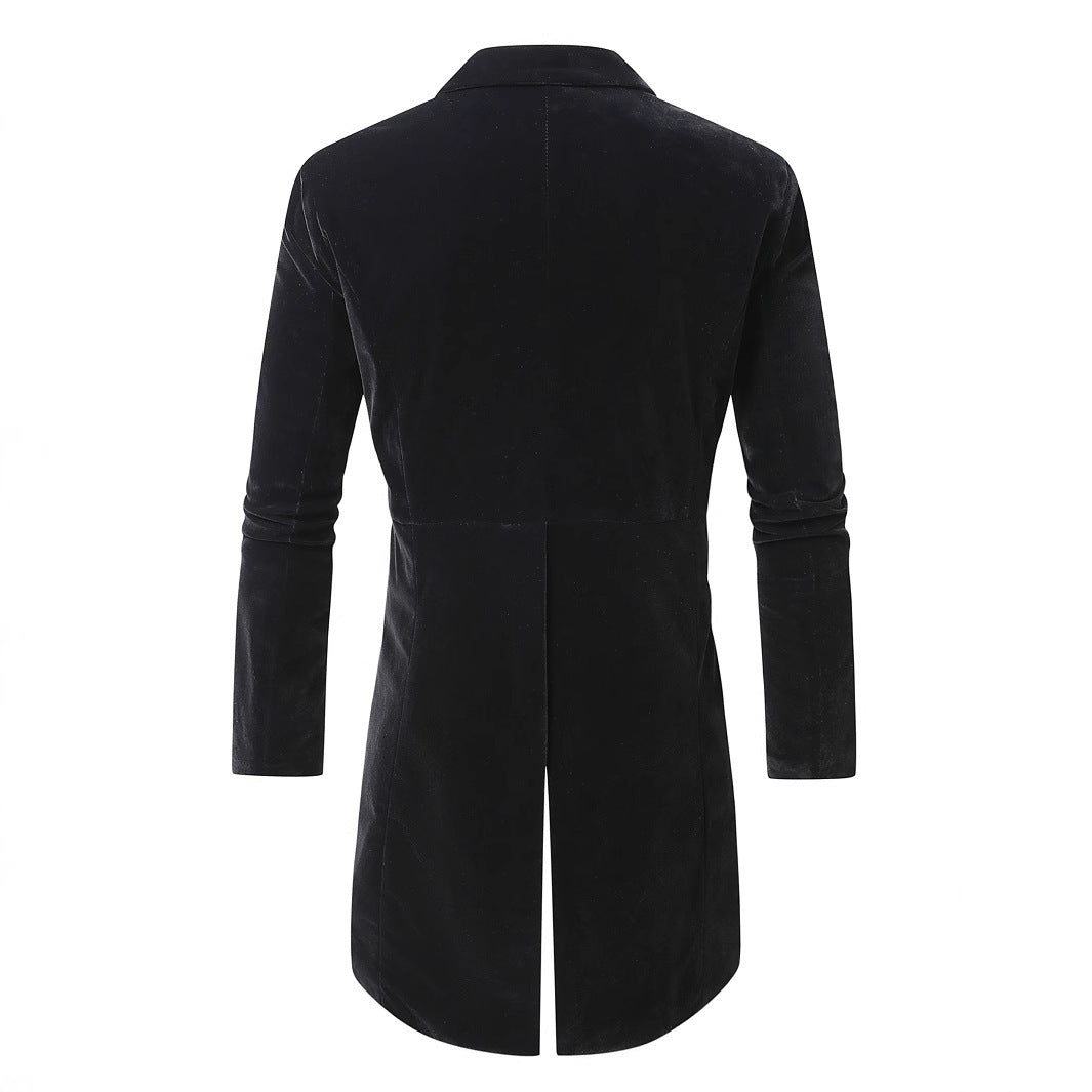 Sparkling velvet jacket for men with satin collar Lune London