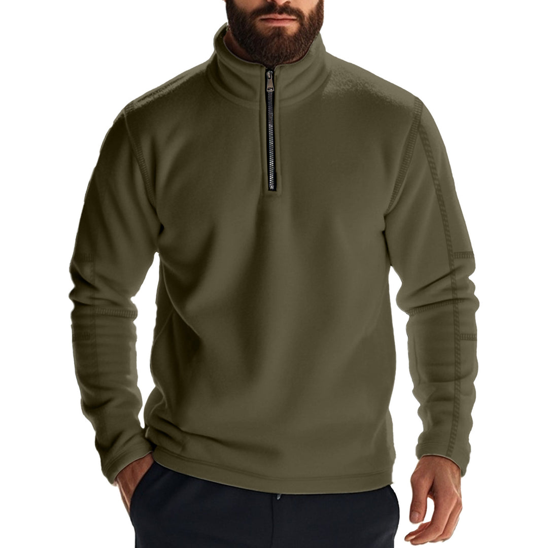 Men's polyester jacket with stand-up collar and zipper Lune London