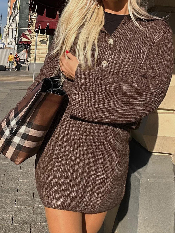 Women’s knit jacket with modern button details Lune London