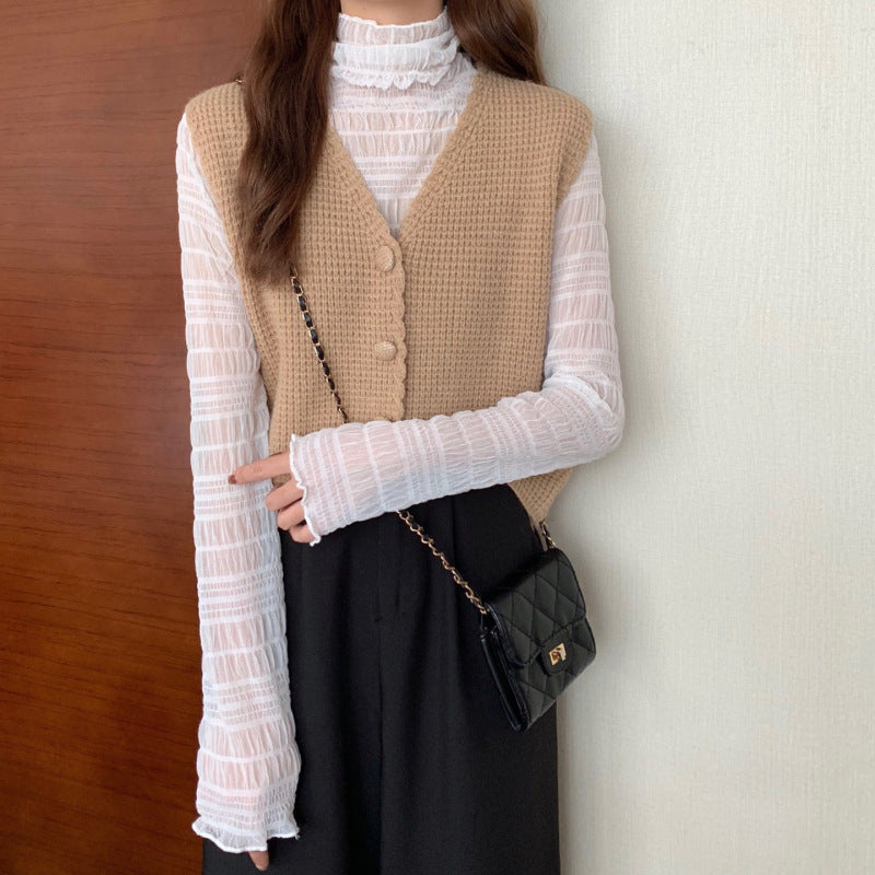 Ladies knitted vest Lune London