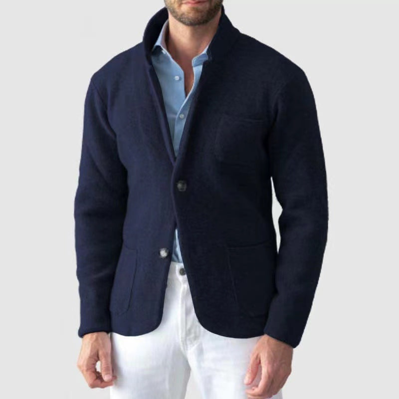 Men's Knitted Blazer with An Elegant Look and Practical Pockets Lune London