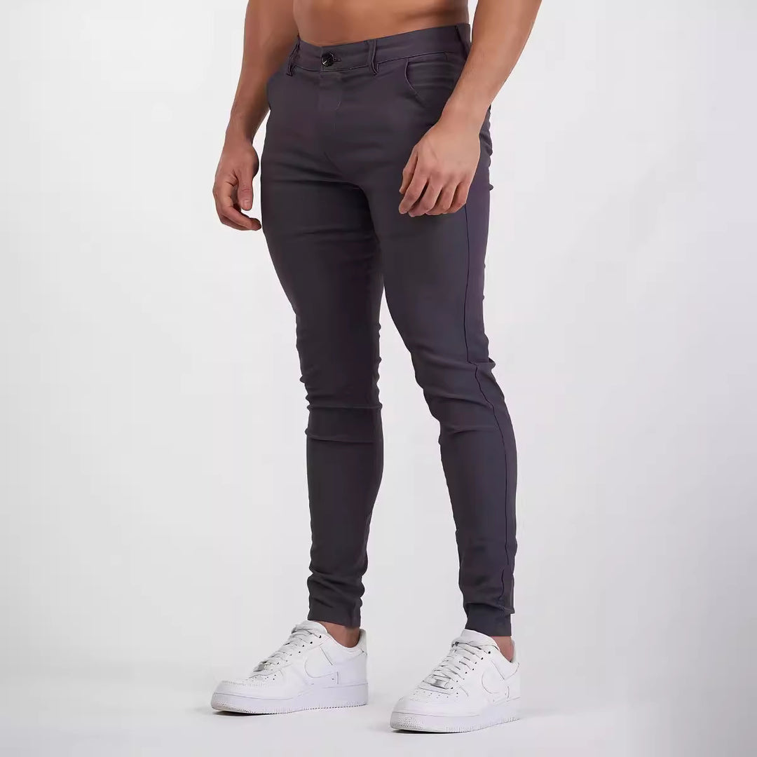 Slim-fit chinos for men with stretch content Lune London
