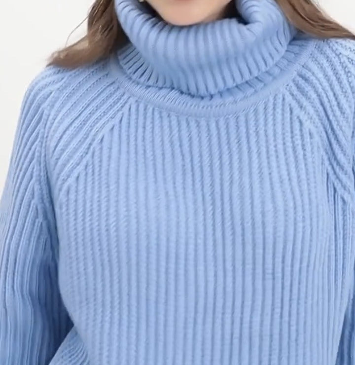 Lune London loose turtleneck sweater for women