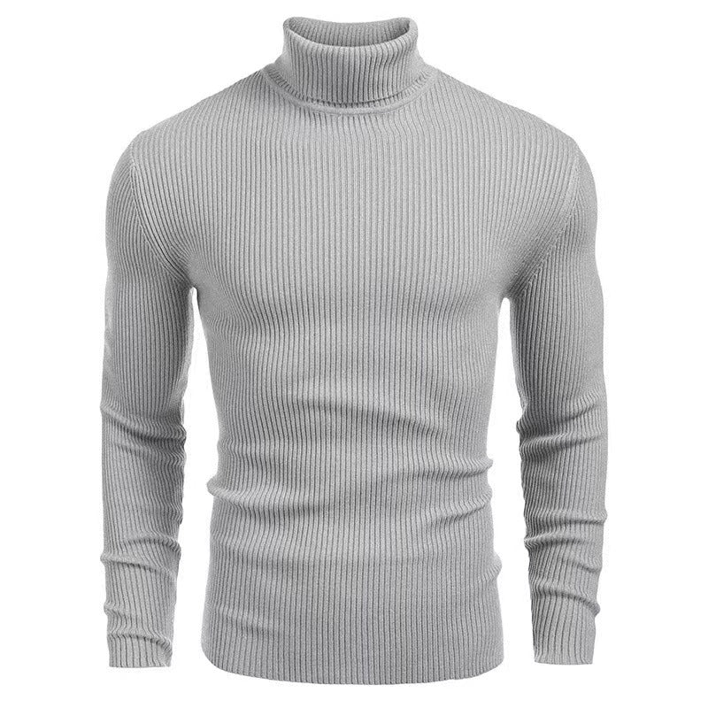 Women’s turtleneck sweater with an elegant ribbed structure Lune London