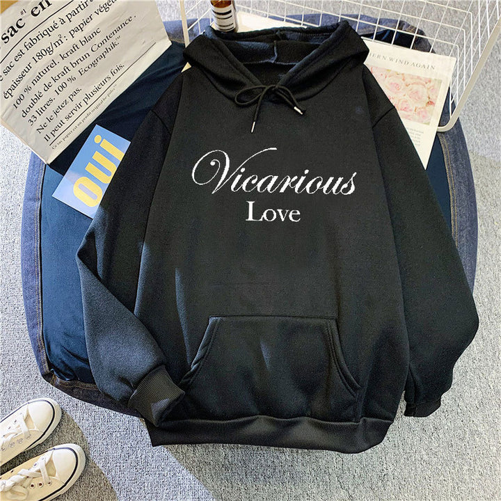 Women's hoodie with artistic lettering Chic & Stil