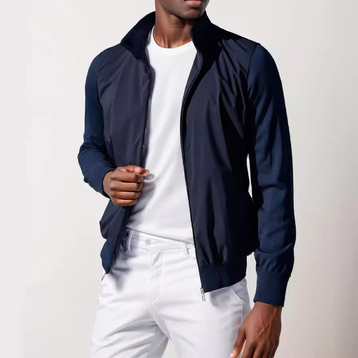 Stylish and functional men's jacket with high collar and multiple pockets Lune London