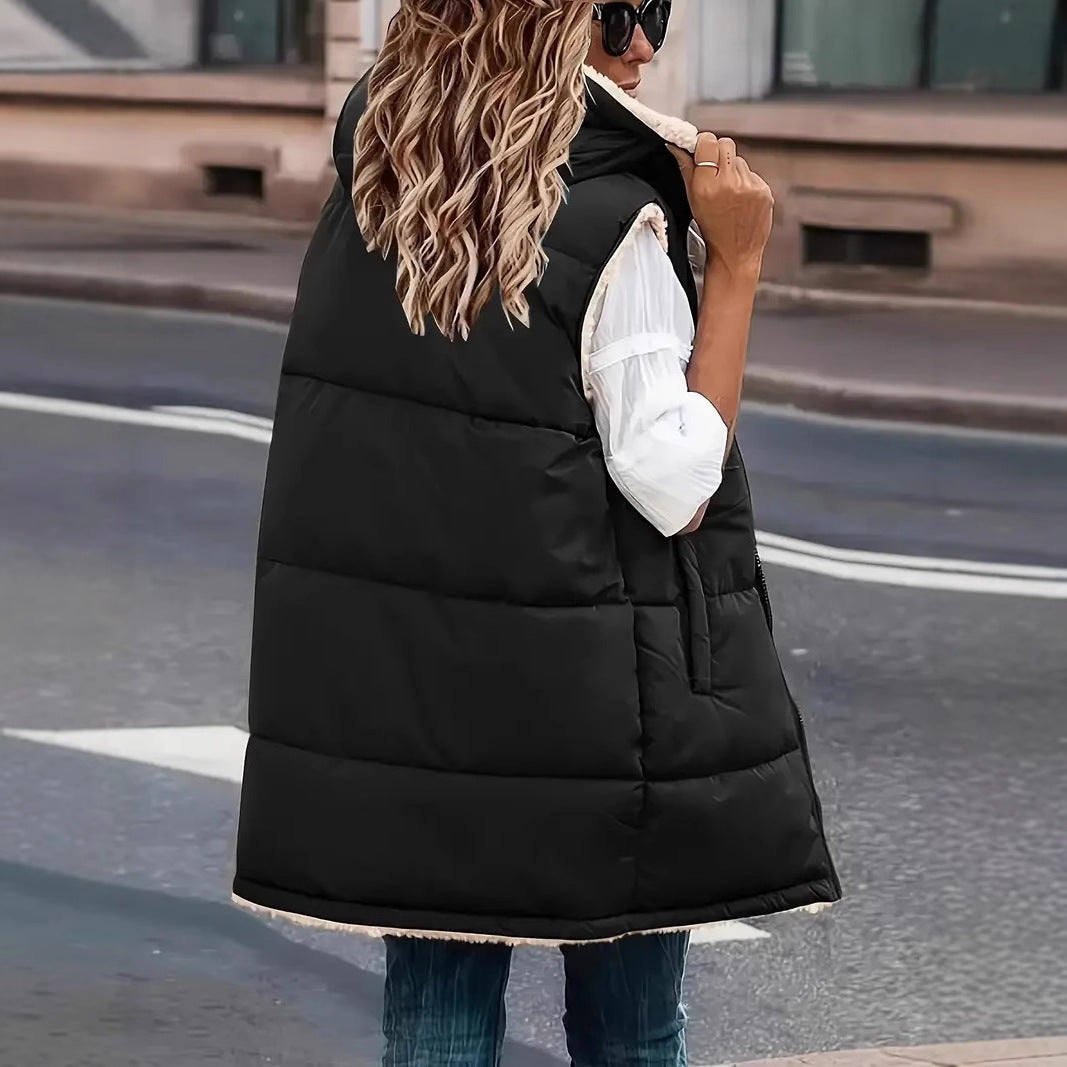 Reversible women's jacket with sherpa lining Lune London