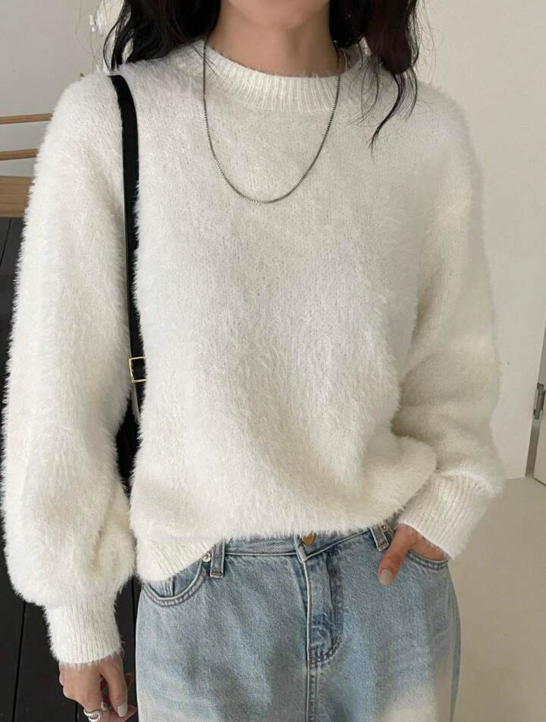 Ladies Trendy Cozy Sweater Loose Fit Lune London