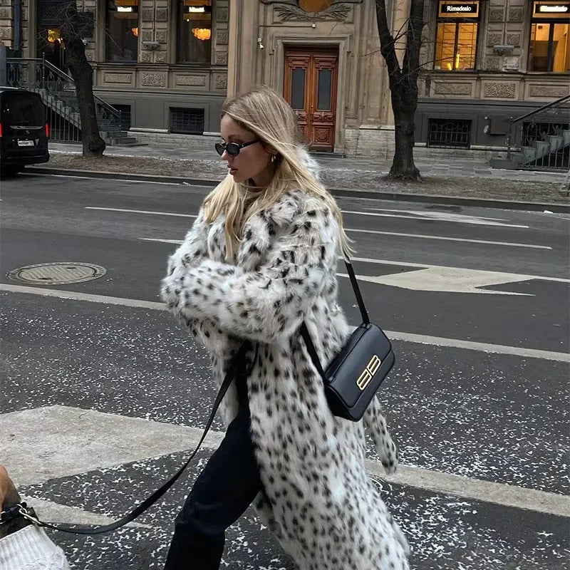 Lune London faux fur coat for women