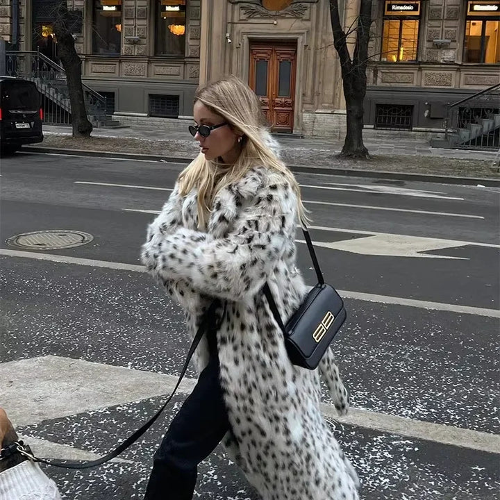 Lune London faux fur coat for women