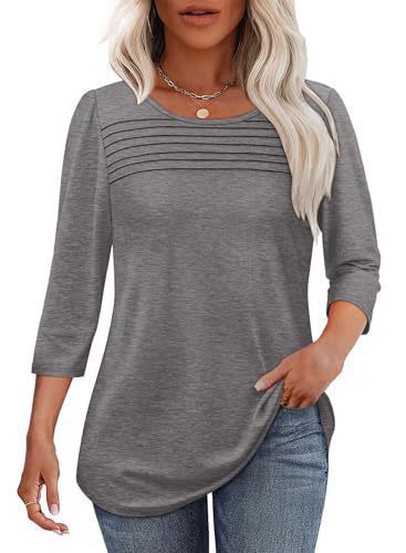 Women's Long Sleeve Shirt with Pleat Details Chic & Stil
