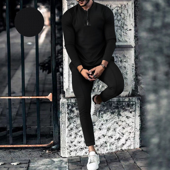 Men's functional shirt with modern zipper and ergonomic cut Chic and style