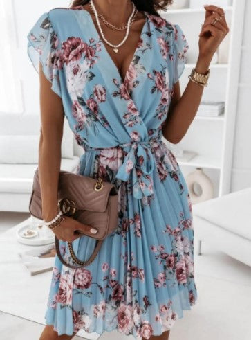 Flower dress for women with ruffles Lune London