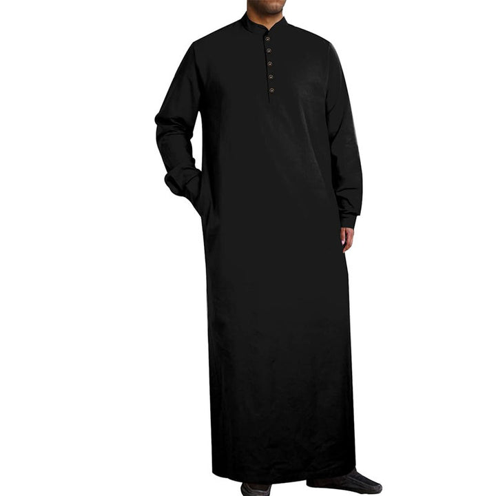 Modern men's caftan with button design and soft cotton material Lune London