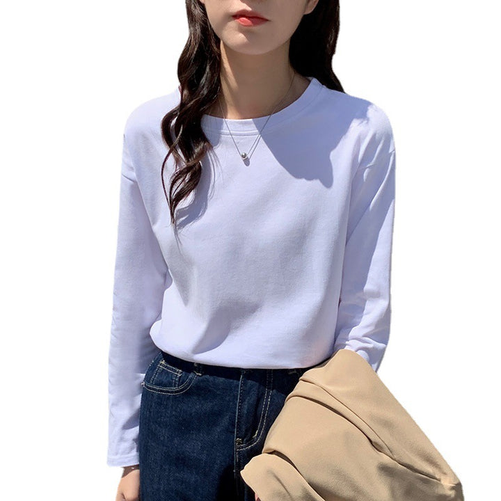 Ladies long-sleeve shirt with classic round neckline Chic & Stil