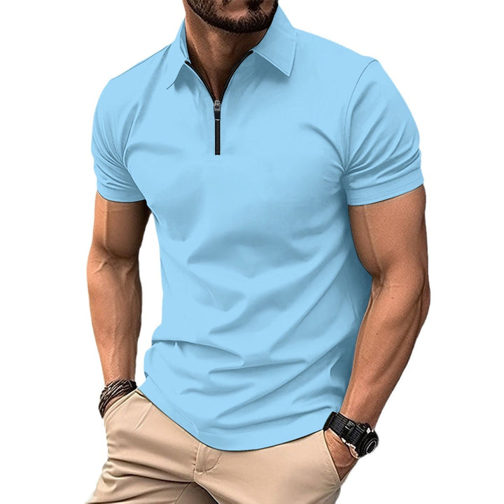 Men's Performance Zip-Up Polo Modern Lune London