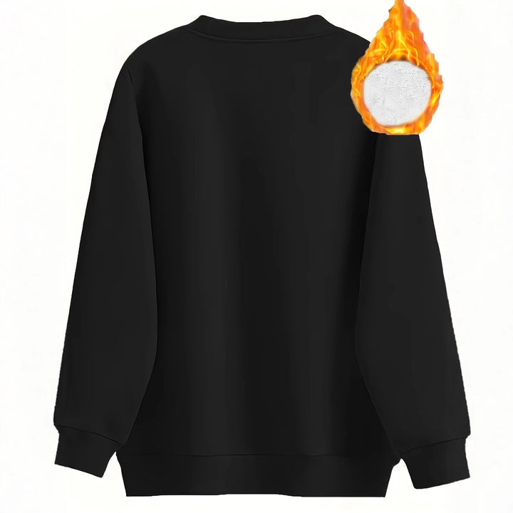 Heated sweatshirt for women with plush lining Lune London