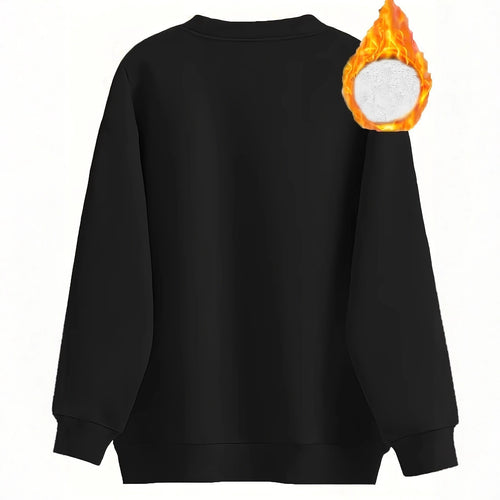 Heated sweatshirt for women with plush lining Lune London