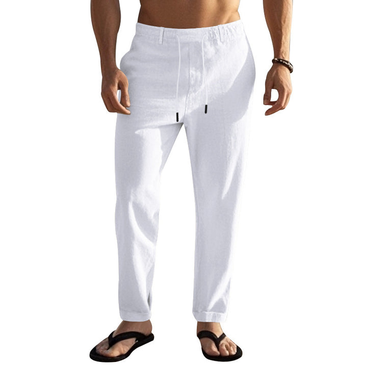Casual beach pants for men with elastic waistband and practical side pockets Lune London