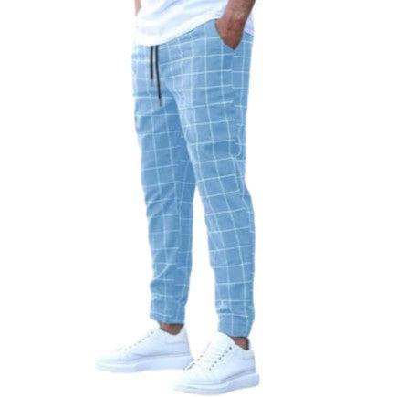 Lune London Casual Plaid Pants for Men