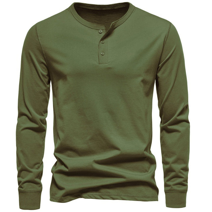 Men's long sleeve shirt with button closure and modern design Lune London