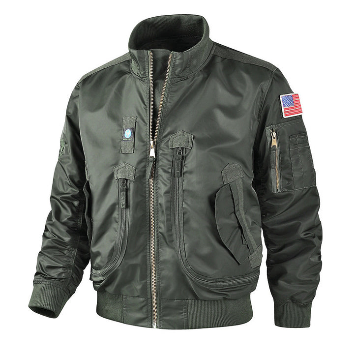 Elegant bomber jacket for men with multifunctional pockets Lune London