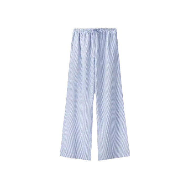 Casual summer trousers for women with side pockets and elastic waistband Lune London