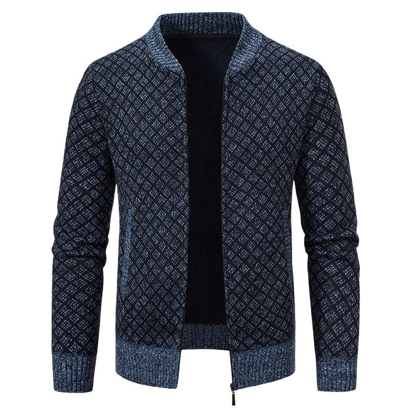 Lune London | Men's cardigan with modern zip closure and textured design