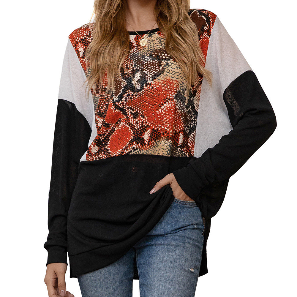Trendy long sleeve shirt for women with animal print and chic design Lune London