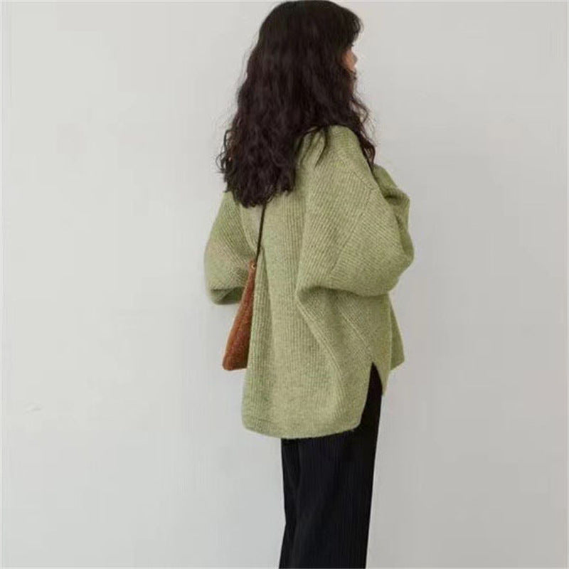 Pull V à col en V pour femme en coupe oversize Chic & Stil