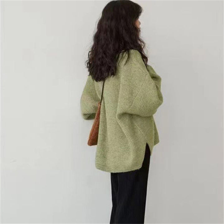 Pull V à col en V pour femme en coupe oversize Chic & Stil