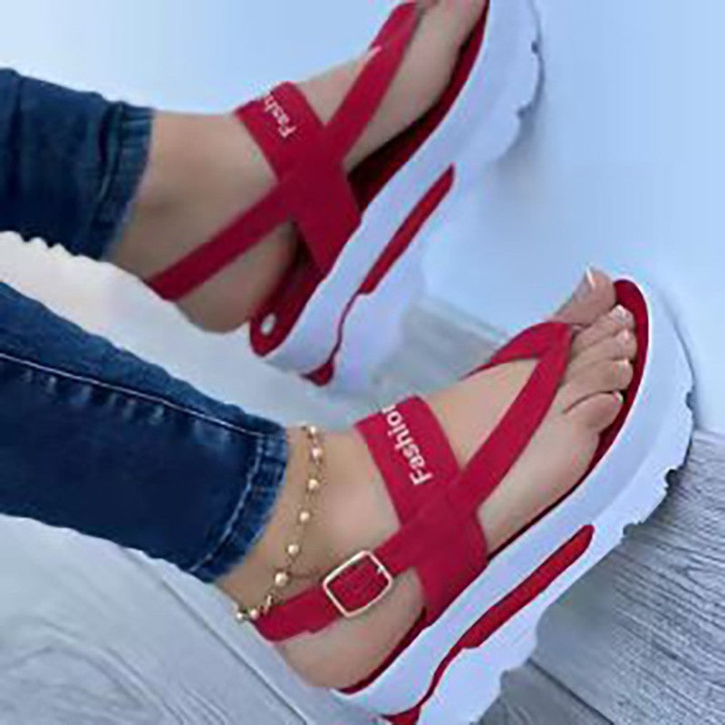 Ladies Trendy Platform Sandals Lune London