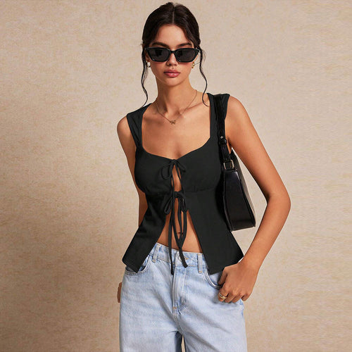 Shirt dress for women with gathers and trendy tie band Chic & Stil