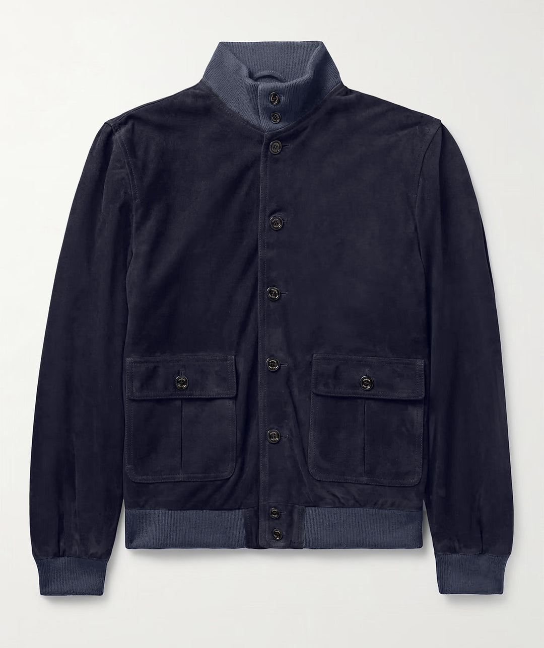 Functional utility jacket for men with high collar and flap pockets Lune London