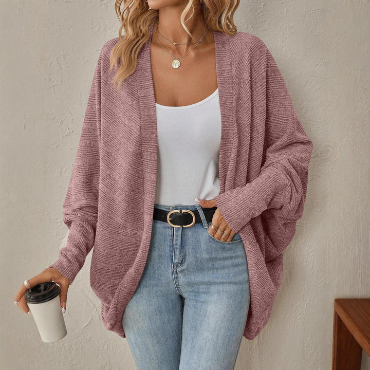 Ladies casual cardigan with wide sleeves and an open design Lune London