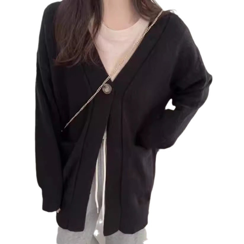 Cardigan Doux pour Femmes avec une Coupe Ample et des Poches
