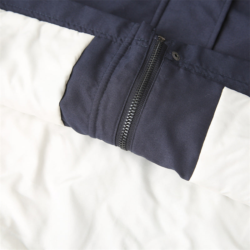 Quilted women's transitional jacket with contrast collar and practical pockets Lune London