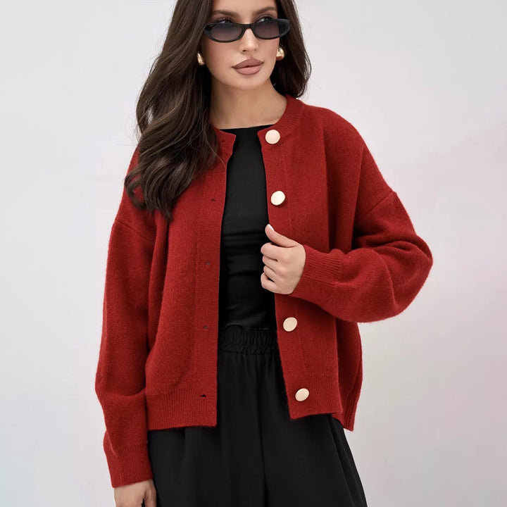 Cardigan for women in comfortable knit with button details and relaxed fit Lune London