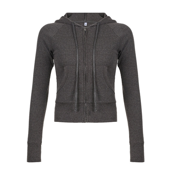 Casual hooded jacket for women with short cut Lune London