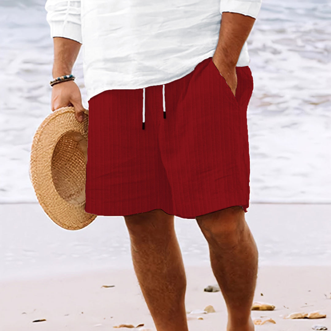Casual beach shorts for men with elastic drawstring Lune London