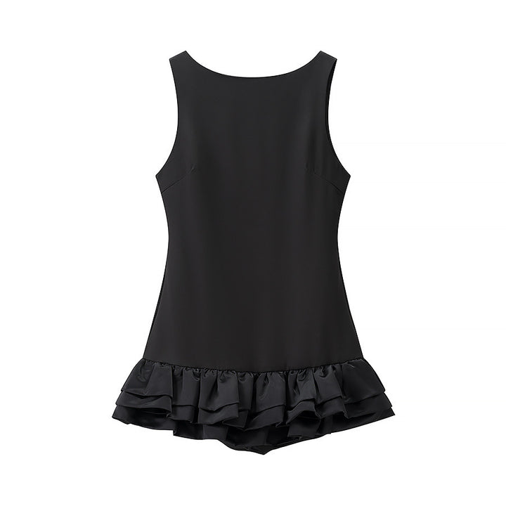 Women's swimsuit with voluminous ruffled skirt and high waist Lune London